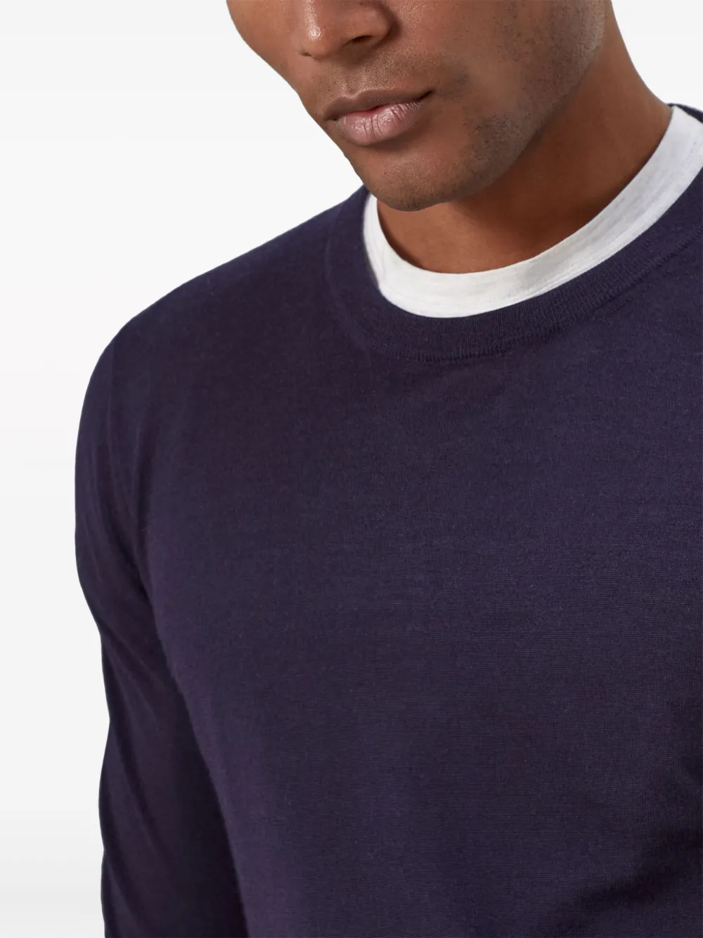 Brunello Cucinelli classic sweater Blauw