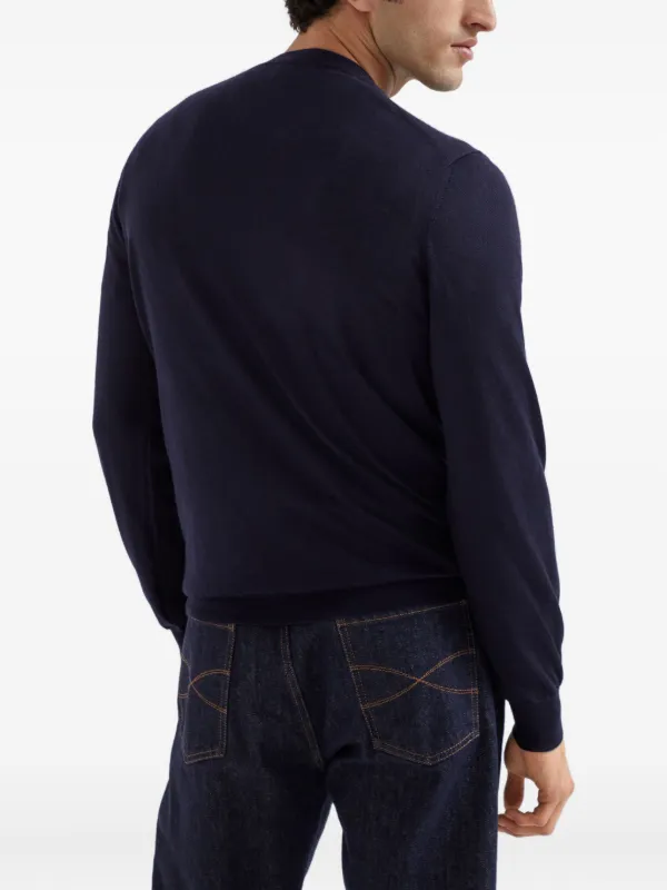 Brunello Cucinelli クルーネックセーター | ブルー | FARFETCH JP