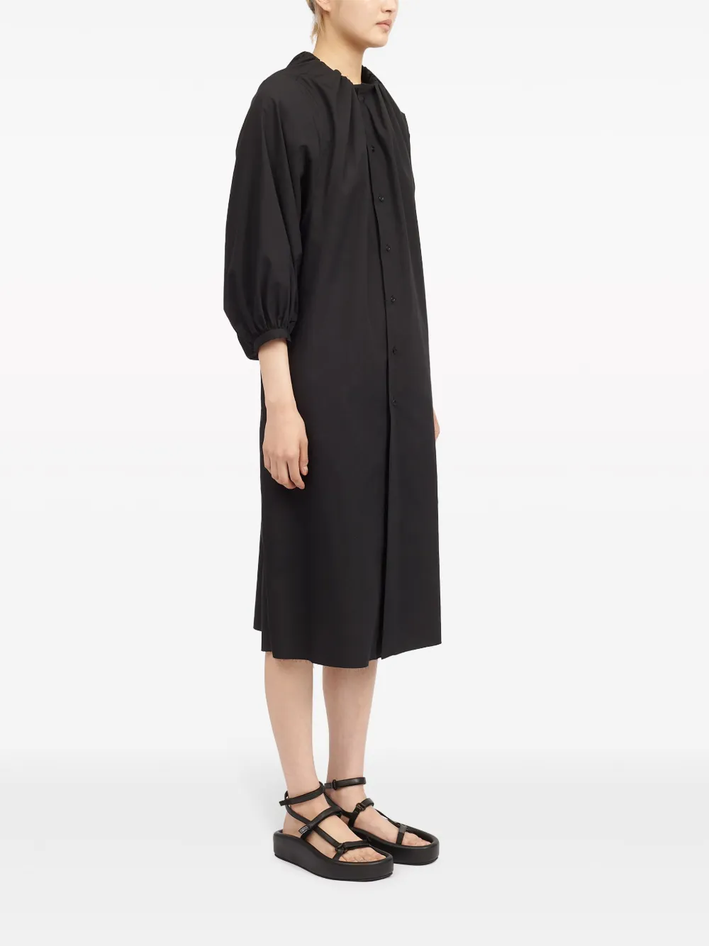 MM6 Maison Margiela Cotton Poplin Midi Dress - Farfetch