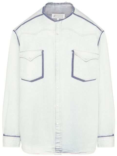 Maison Margiela collarless denim shirt Men