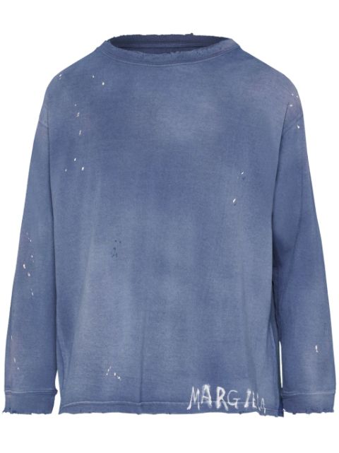 Maison Margiela Handwritten cotton sweatshirt Men