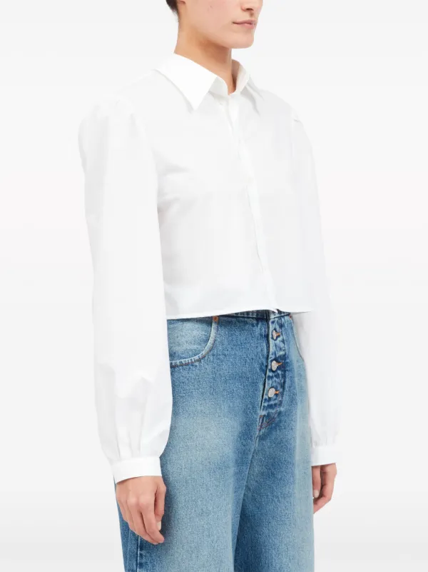 MM6 Maison Margiela Layered Cotton Shirt - Farfetch