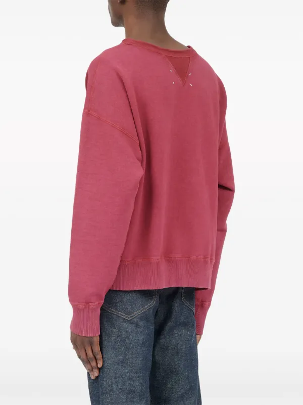 Maison Margiela Reverse Cotton Sweatshirt | Red | FARFETCH