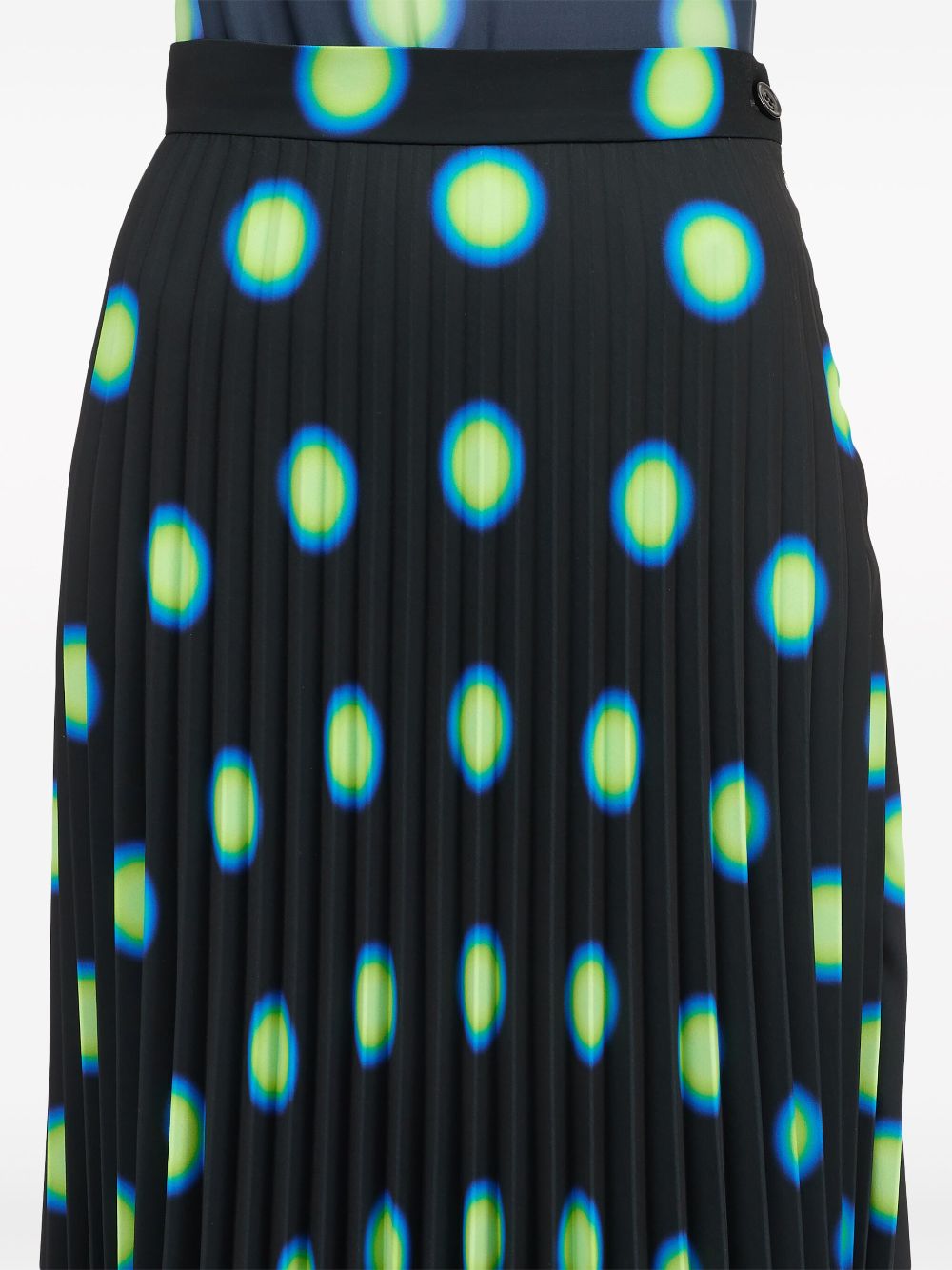 MM6 Maison Margiela graphic-print pleated skirt Women