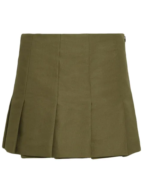 Prada triangle-logo canvas miniskirt