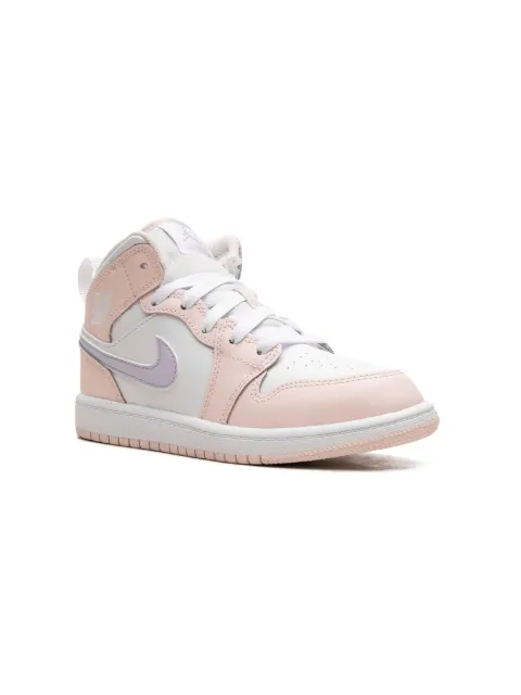 Jordan Kids Jordan 1 Mid "Pink Wash" sneakers