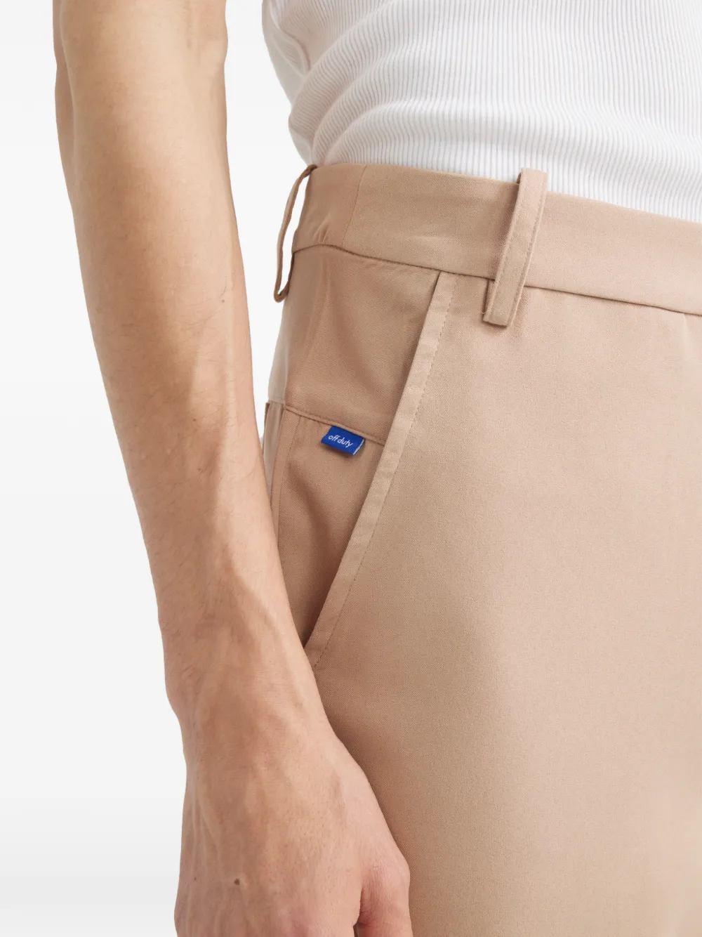 Off Duty Muller broek met zakken Beige