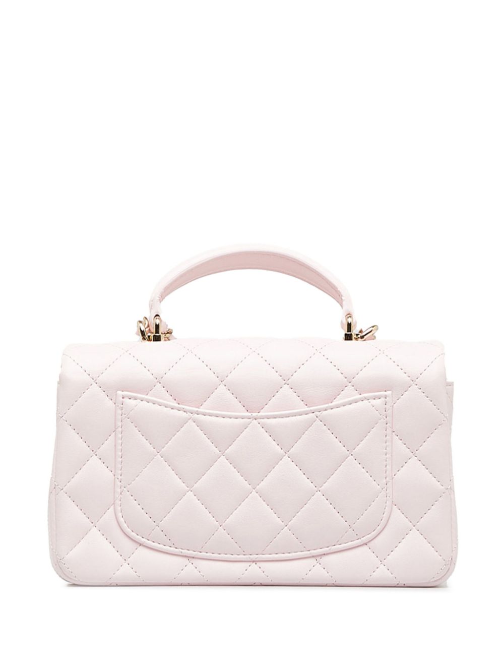 CHANEL Pre-Owned 2021-2023 Mini Top Handle Flap handbag - Roze