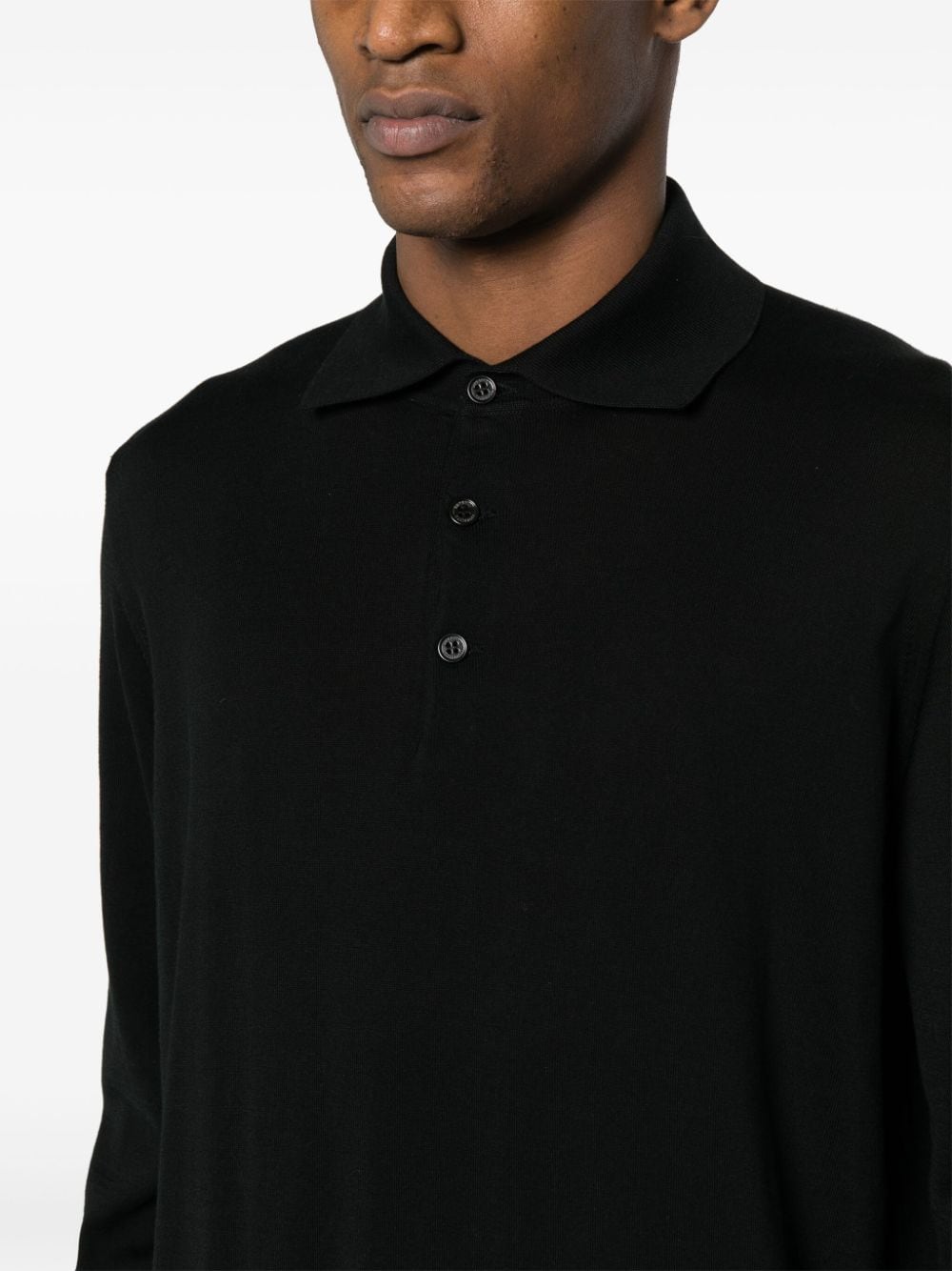 Shop Brunello Cucinelli Cotton Polo Shirt In Black