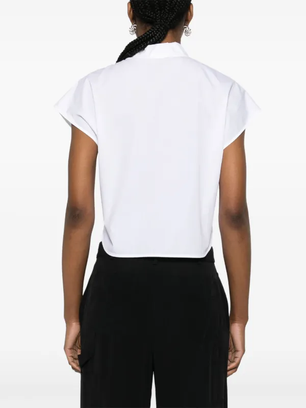 MOSCHINO JEANS heart-patch Poplin Shirt - Farfetch