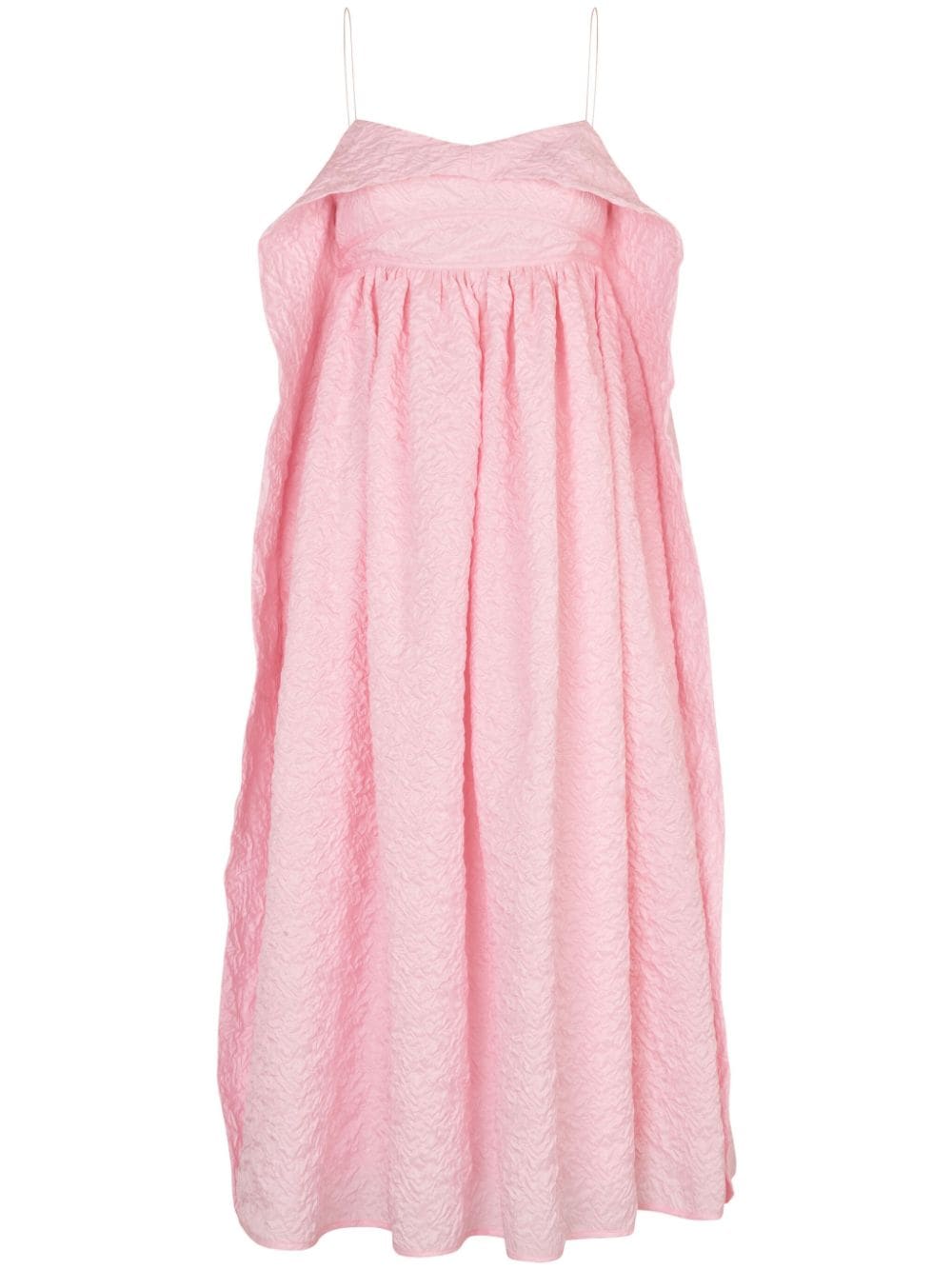 Shop Cecilie Bahnsen Susa Matelassé Dress In Pink