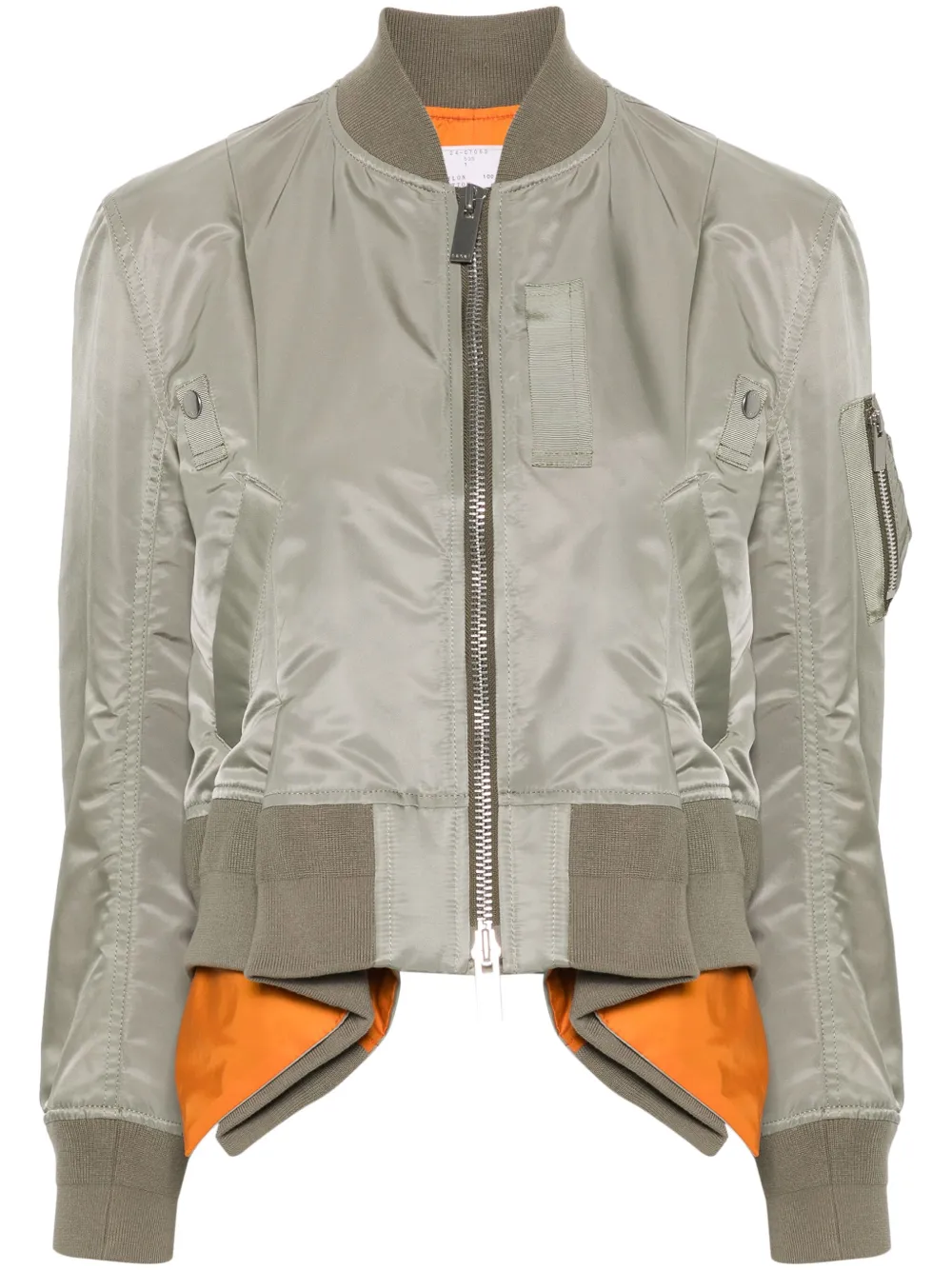 Sacai gabardine weave Bomber Jacket Farfetch