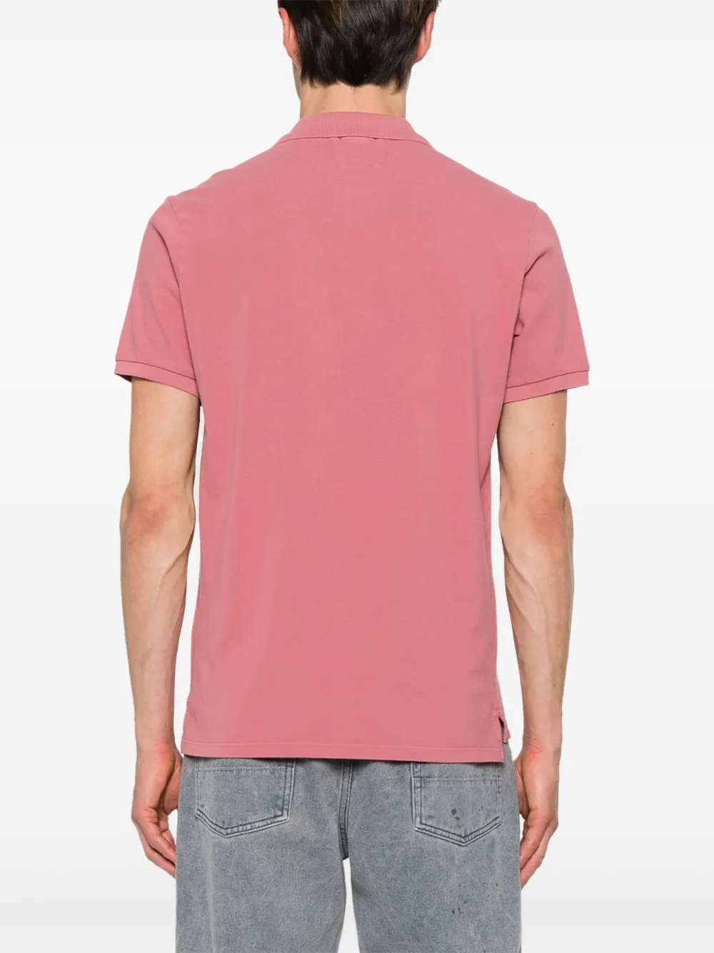 C.P. Company Poloshirt met geborduurd logo Roze