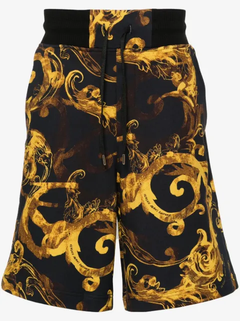 Versace Jeans Couture Barocco-print cotton track shorts