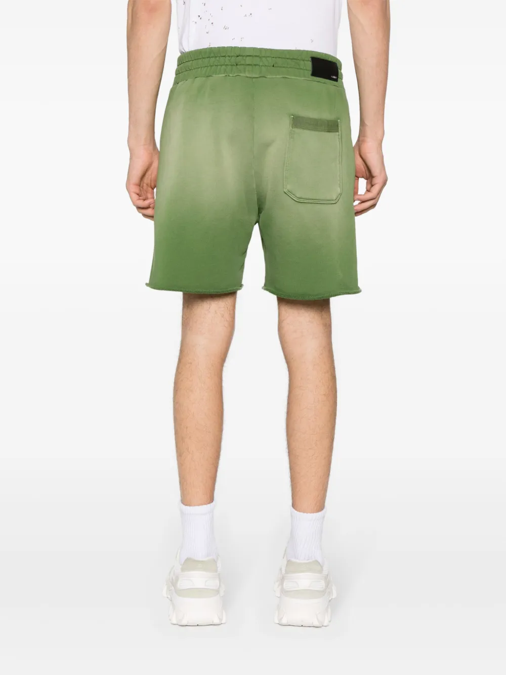 AMIRI Katoenen trainingsshorts verfraaid met logo Groen