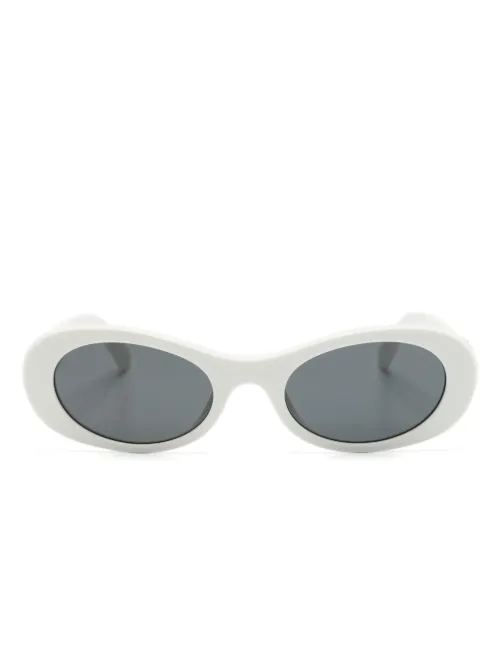 Lunettes de soleil Miu Glimpse à monture ovale - Miu Miu Eyewear - Modalova