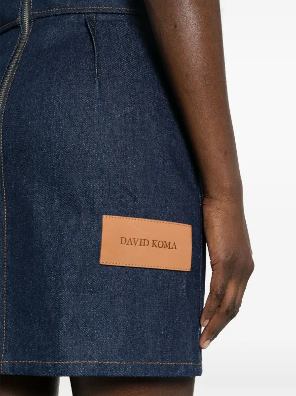 ワンピースその他 David Koma Blue denim mini dress with mirrors David Koma Blue denim mini dress with mirrors | TheDoubleF
