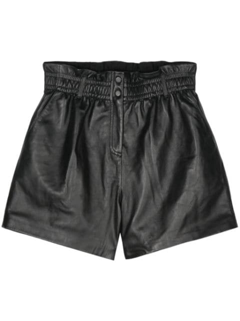 Ba&Sh Aglae leather shorts