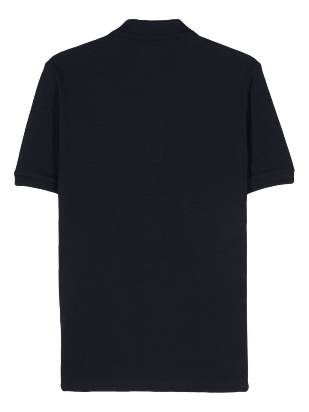 Shop Corneliani Logo-patch Polo Shirt In Blue
