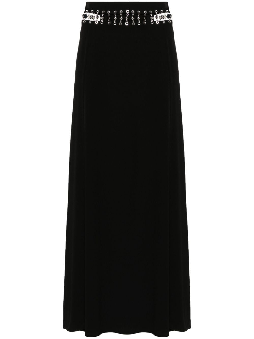 Rabanne High-waist Maxi Skirt In Black