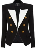 Balmain 6-Button two-tone blazer - Black