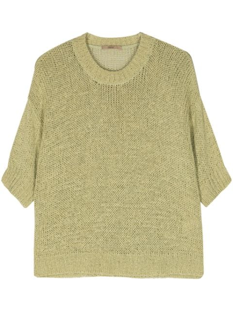 Nuur short-sleeve open-knit jumper
