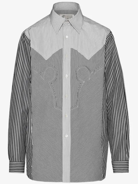 Maison Margiela chemise Yoke à rayures