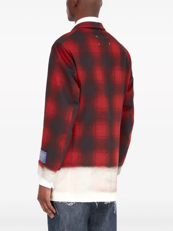 Maison Margiela Pendleton チェック ジャケット | レッド | FARFETCH JP Maison Margiela Pendleton チェック ジャケット | レッド | FARFETCH JP
