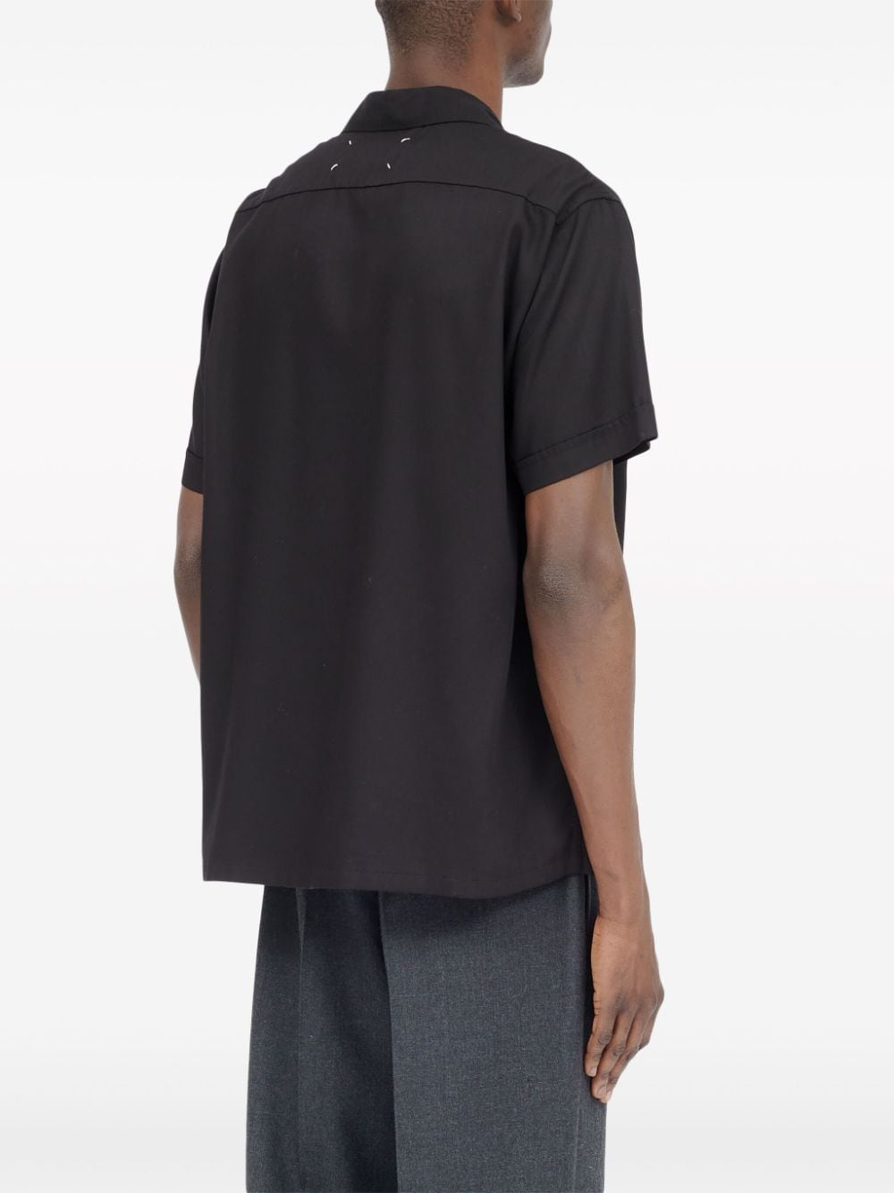 Shop Maison Margiela C Short-sleeve Shirt In 黑色