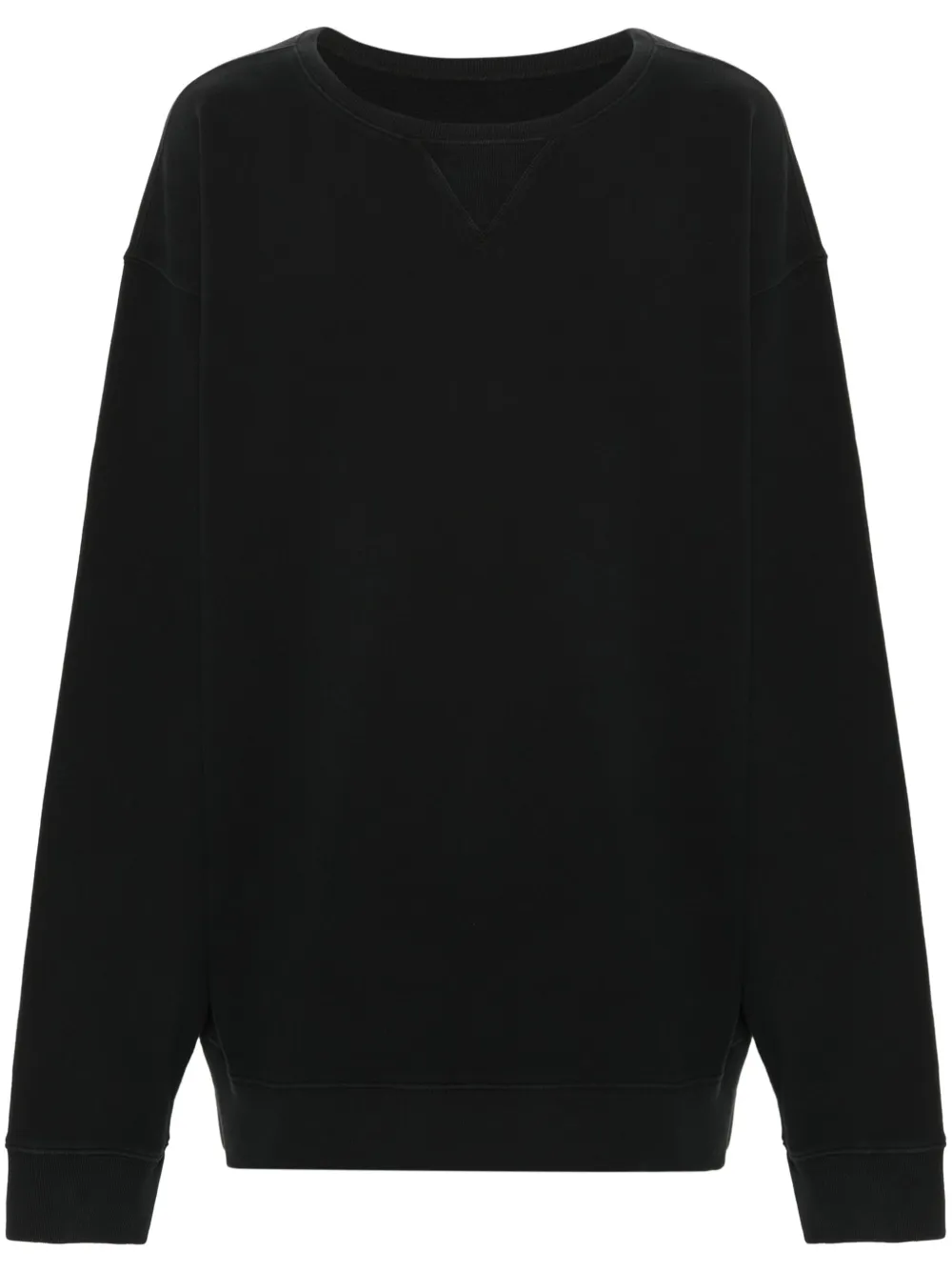 Maison Margiela Invitation Cotton Sweatshirt In Black