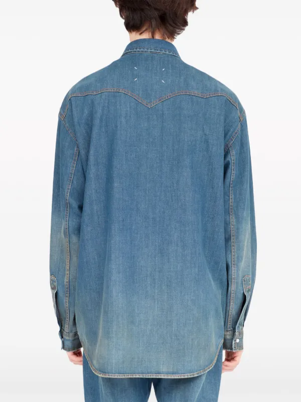 Maison Margiela Americana デニムシャツ | ブルー | FARFETCH JP