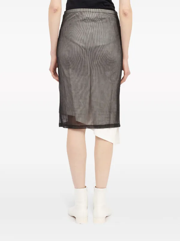 ワンピース MM6 MAISON MARGIELA Women Mid Skirts 116872 S62DA0045 M13121 MM6 Maison Margiela Wool Wrap Skirt | Black | FARFETCH