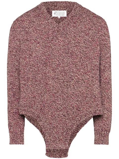 Maison Margiela Bodysuit V-neck jumper