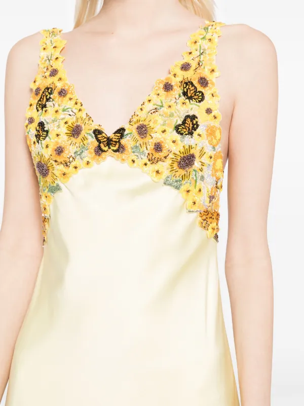 floral-lace minidress