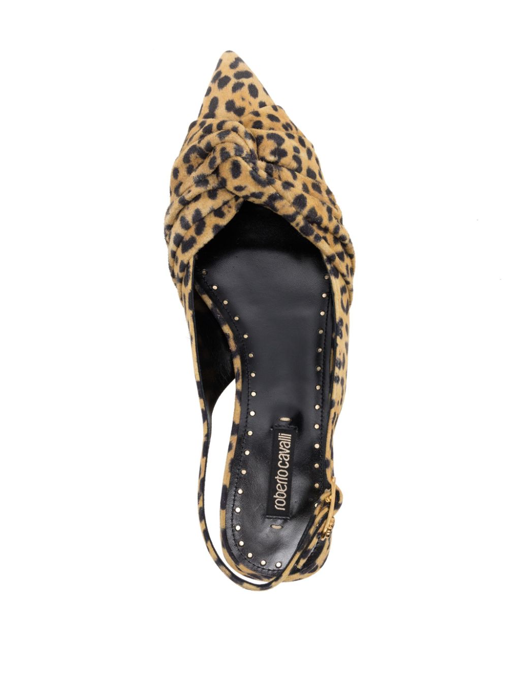 Shop Roberto Cavalli Le Pettegole Leopard-print Mules In Brown