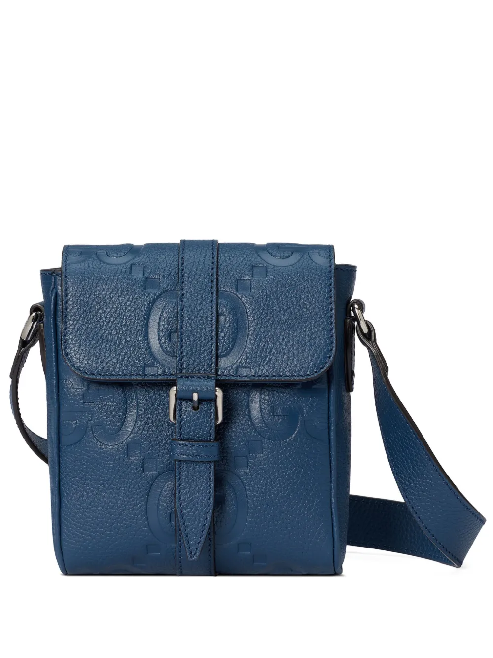 GUCCI JUMBO GG LEATHER MESSENGER BAG
