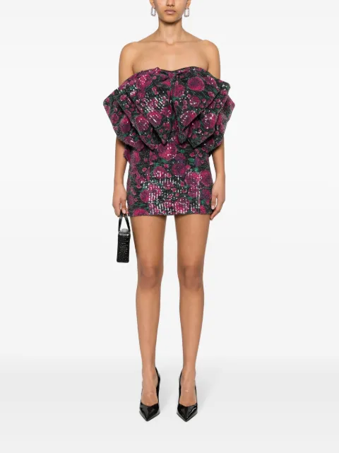 ROTATE BIRGER CHRISTENSEN oversize-bow mini dress 1123552902 - 1