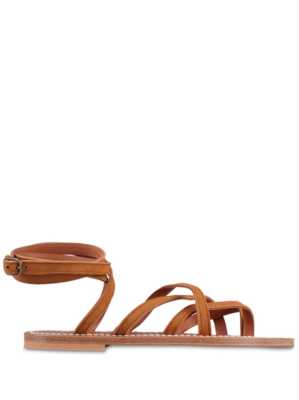K. Jacques Zeno leather sandals Brown