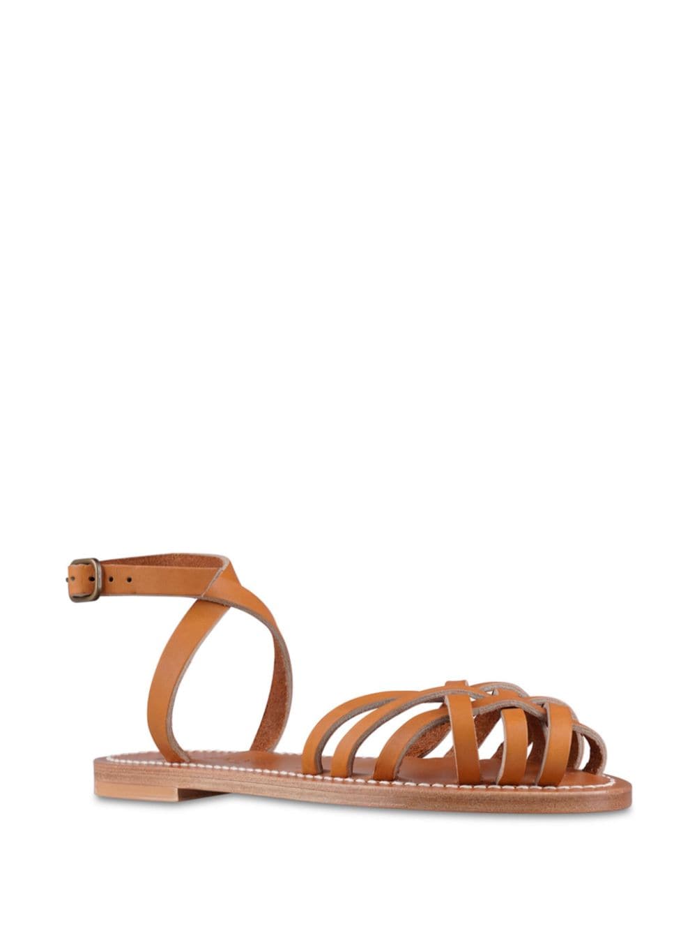 K. Jacques Demetria leather sandals Brown