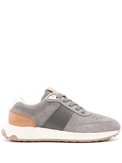 Tod's leather-trim suede sneakers