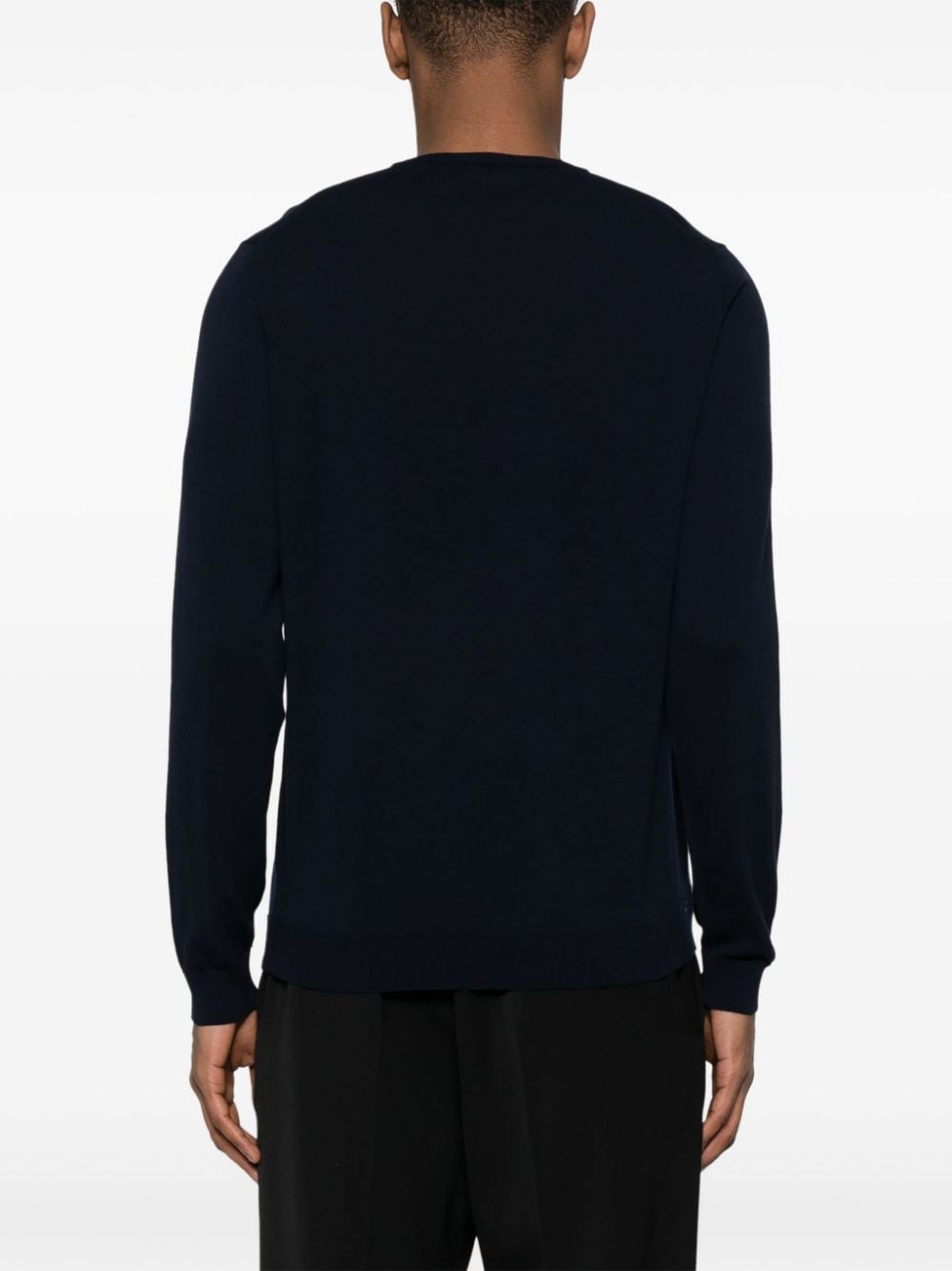 Shop Roberto Collina Ribbed Cotton Jumper In Blue