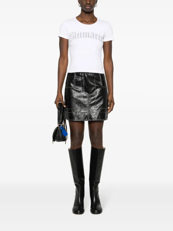 Blumarine ラインストーン Tシャツ | ホワイト | FARFETCH JP