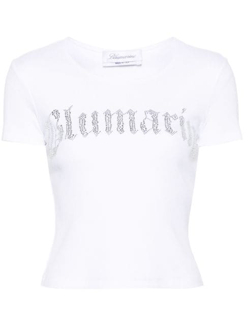 Blumarine rhinestone-embellished T-shirt