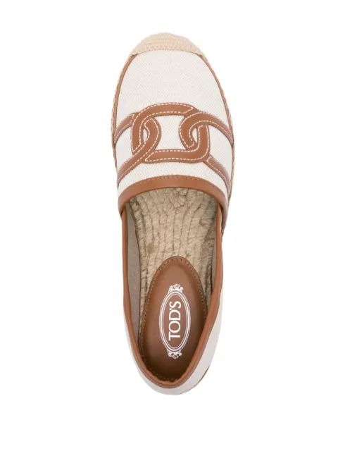 Tod's chain-appliqué espadrilles XXW08L0IE00O6N - 3