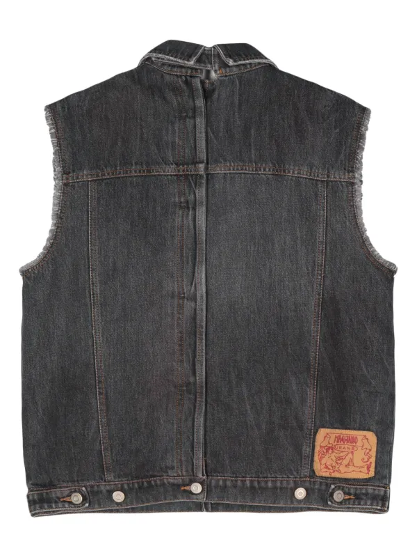 Denim cut clearance vest