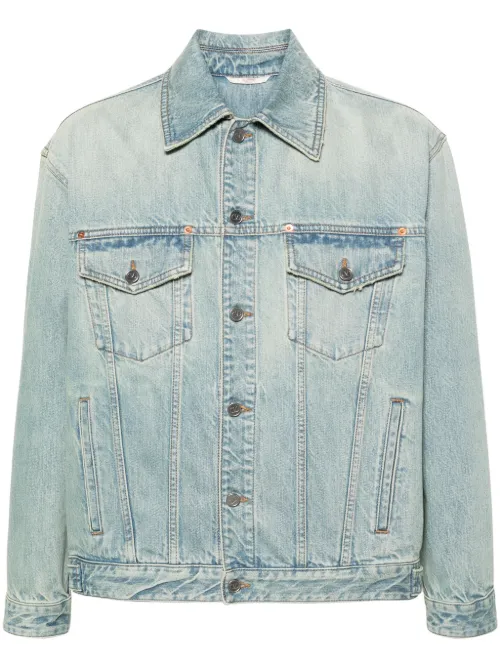 Veste en jean à logo embossé - Valentino Garavani - Modalova