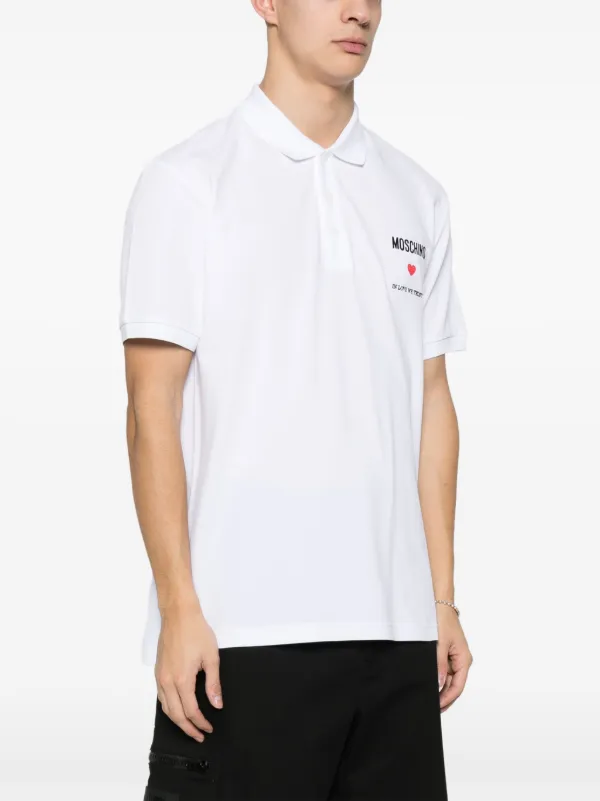 Tシャツ・カットソー Moschino FW25 COTTON PIQUE POLO (16015242 1555) Polo shirt with logo Moschino - Кепка polo ralph lauren 4-9