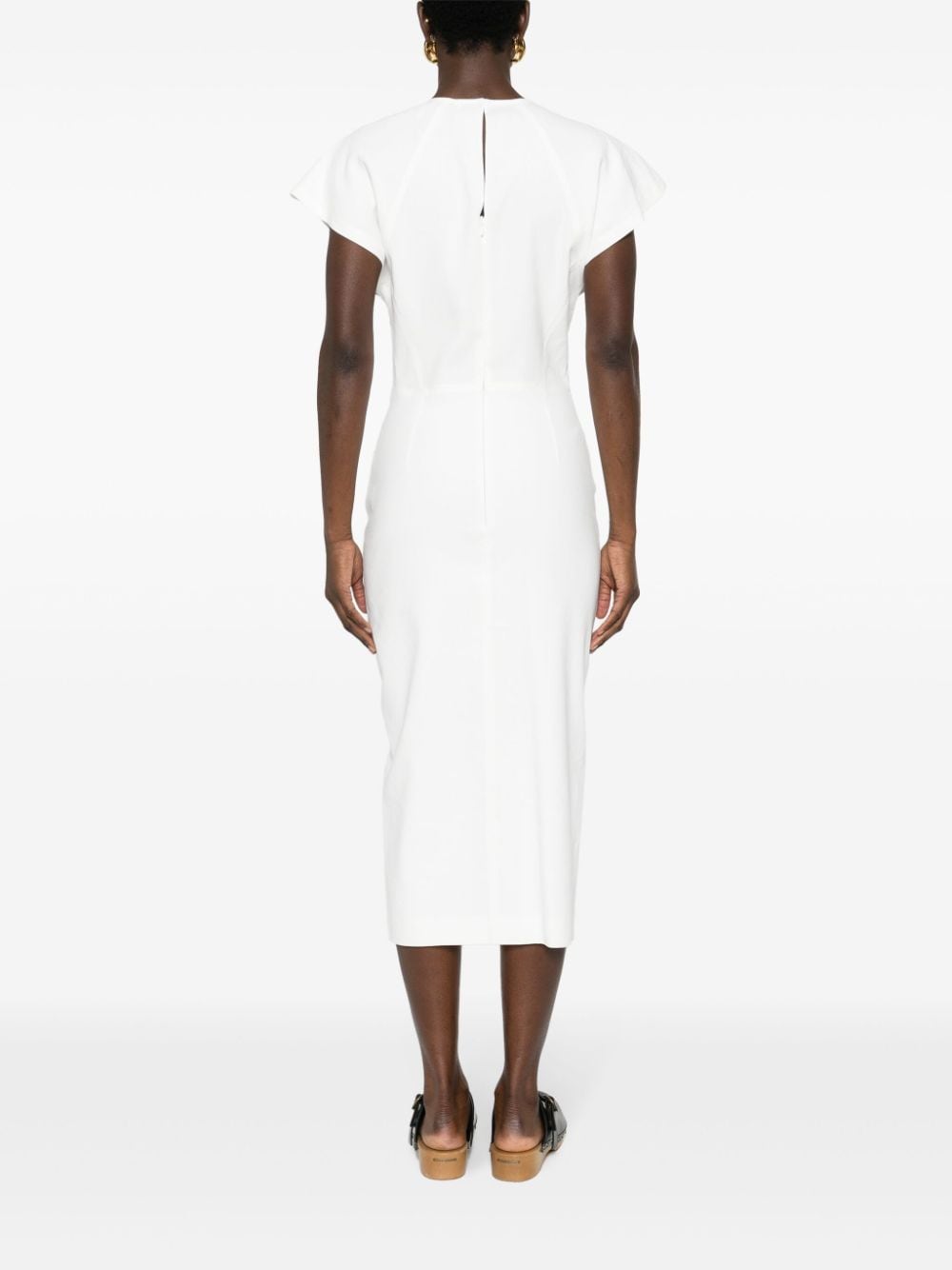 ISABEL MARANT Midi-jurk van hennepmix Wit