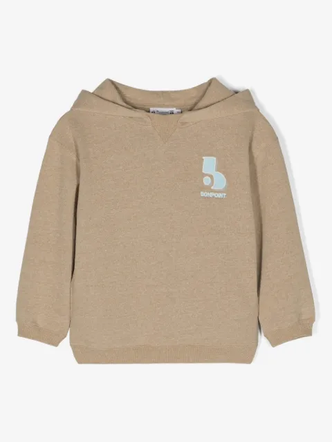 Bonpoint Felix logo-embroidered hoodie