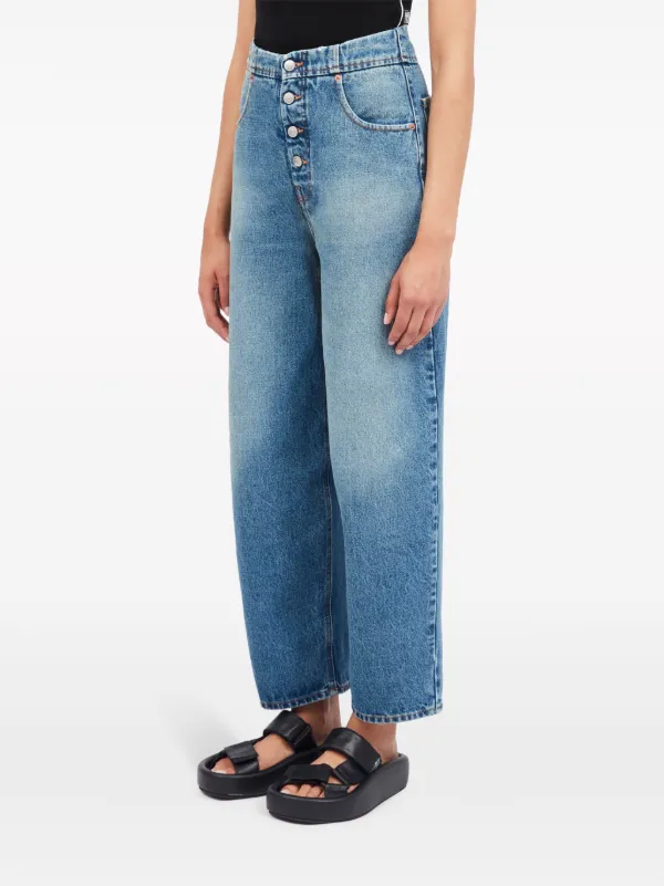 MM6 Maison Margiela ワイドジーンズ | ブルー | FARFETCH JP